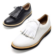 다니엘프라임 프리미엄 태슬 남성 골프화 천연소가죽 스파이크리스 필드 실내 스크린 연습용