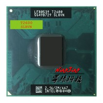 노트북 프로세서 인텔 코어 듀오 t2600 sl8vn sl9jn 2 1ghz 듀얼 코어 듀얼 스레드 CPU 프로세서 2m 31w 소켓 mmpga478mt