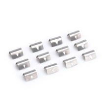 6pcs Heko G3 SNED 용 스테인레스 스틸 고정 클립 바람 비 디플렉터 채널 12pcs 자동차 액세서리 YC101529-SL, 04 12PCS
