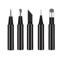 Soldering Solder Iron Tips Tip 900M-T for Hakko 933.376.907.913.951898D852D 852D Rework Station 10PC, 01 Black, 01 Black