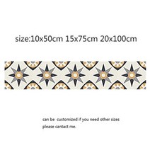 시트지 현관 베란다 인테리어 포인트 타일 모로코 스타일 diy 모자이크 벽 타일 스티커, 5, 10x50cm