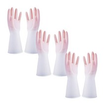 파스텔 고무장갑 3개 세트 / 설거지 라텍스 주방 세척 청소 욕실 용품 화장실 손빨래 손세탁 다용도 미끄럼방지 아이디어라떼 파스텔 고무장갑 아이디어라떼 파스텔 고무장갑 아이디어라떼, 파스텔 고무장갑_핑크L 3개 세트, 대(L)