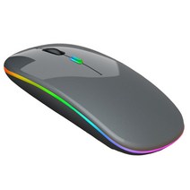 XS-C06 무선 블루투스 충전식 마우스/마우스 LED 슬림 3가지 모드(2.4G+BT5.2+BT3.0) 컴퓨터/PC/노트북/맥북/아이패드/태블릿/아이폰/용 3개의 조정 가능한, 딥 그레이