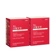 맥스 크릴 새우 오일 NCS 인지질 58퍼센트 뉴트리코어 WCS 1100mg x 60캡슐, 크릴오일 1+1 (유통기한 23-11-17)