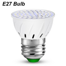 식물 수경 재배 램프 기타 성장 led 빛 전체 스펙트럼 e27 led 성장 전구 실내, e27 전구만, 60LED 220V, 나는 플러그