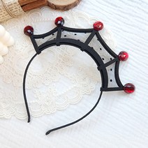 슬로우베베 에이씨 스파이더 왕관 할로윈 머리띠 1종 크라운 파티 행사 헤어밴드 머리장식 축제 단체의상 인생네컷 촬영소품