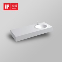[새턴바스] MWL-1606A LAR 아크릴 화이트 세면기 인조대리석 세면대