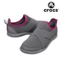 [크록스] 여성 스위프트워터 크로스 스트랩 / 203997-07Z 그레이 / 신발 가벼운신