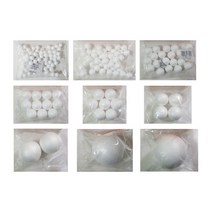 경원상사 우드락공 스티로폼공 10사이즈(10mm~120mm), 1포, 60mm