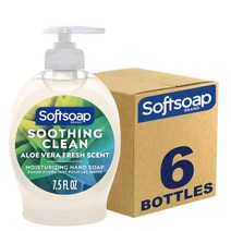 Softsoap 소프트솝 액체형 손비누 프레시 브리즈 7.5 Fl Oz 6팩 237328, Aloe