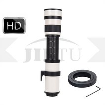 휴대폰망원렌즈 JINTU-420-800mm F/8.3 초망원 렌즈 캐논 니콘 소니 펜탁스 M4/3 카메라와 호환 가능, 삼성