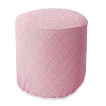 화장대의자스툴 원목의자 식탁의자 유니버설 오토만 소재 탄성 스트레치 라운드 의자 커버 두꺼운 스툴, 10 분홍색