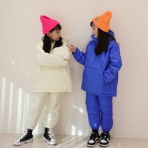 꾸꾸엔젤 패딩 바지 유아용 주니어용 눈놀이복 스키바지