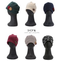 샵앤 여성 겨울 가을 중년 울 비니 두건 보넷 모자 29종