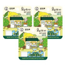 멘소래담 립밤 립아이스 레몬 x 3개 SPF 15 맨소래담 립케어, 3.5g