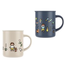 21년형 일본 써모스 보온머그컵 350ml 뚜껑머그컵 보온컵 보냉컵 제로퍼, 리틀걸