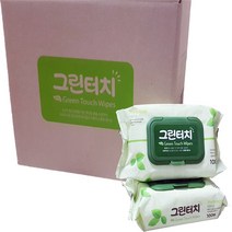 그린터치 100매 캡형 신생아 물티슈 천연유해성분 피톤치드함유 소프트한 물티슈(10개 20개), 20개