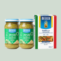 데체코 바질페스토 190g x2개 + 푸실리 500g 파스타소스, 바질페스토+푸실리