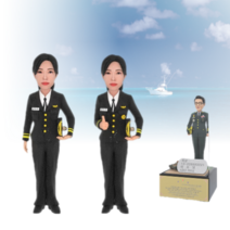 해군 여군 동정복 캐릭터타입 풀 패키지 구성 아바타피규어 군인피규어 전역패 감사패 기념패 정년 퇴직기념 승진 전출기념 근속기념, AP-780, 투명명판, 전차