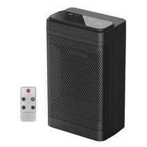 사무실 가정용 PTC 온풍기 + 리모컨+터치스크린, 1500W