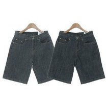 스벅이벤트 여자 여름 데일리팬츠 빈티지 생지워싱 5부 청반바지