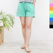 여성 반바지 여자 팬츠 3부 홈웨어 운동복 츄리닝 트레이닝 옷 의류 실내복 추리닝