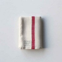 아트박스/포그린넨 포그린넨 키친클로스 두꺼운 레드 라인 화이, 옵션선택:본품, 단품