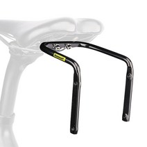 자전거트롤리 토픽트레일러 안장 안정제 브래킷 뒷좌석 장착 브래킷 수하물 랙 물병 홀더, 검은색