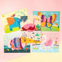 만들기자랑 부직포 스티커만들기/만들기재료/스티커놀이/꾸미기, 백조