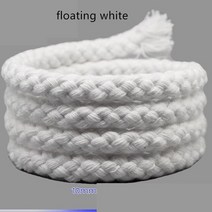 마닐라로프 줄 다리기 10mm 20MM 10mm x 100cm 레드 블랙 화이트 표백 컬러 직조 코튼 꼰 유치원 diy 수제 코드, 플로팅 화이트