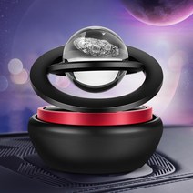 UNIQBLE 태양열 회전 스핀 은하 차량용 고체 방향제 냄세제거 탈취제 디퓨저 자동차 인테리어 차량용품, 유토피아_블랙_WC069