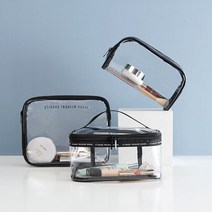 DABIT 투명 PVC 메이크업 화장품 파우치