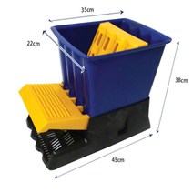 탈수력좋은 발받이 대걸레 탈수기 밀대 청소용역 짤순이 물걸래 먼지제거 양동이