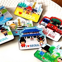 Wal그린_냉장고꾸미기자석 인테리어소품 미니 예쁜 외국인선물 꾸미기 캐릭터_Wal그린, Wal그린-옵션_서울투어버스
