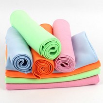 [웰하임] 스웨이드 스포츠타올 20X100cm 등산 낚시 수건, 핑크