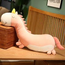 안녕 나는 귀여운 애착인형 공룡 뽀글이 인형 롱 슬립 쿠션 다리 천 침대 위 큰 완전 말랑말랑, 90cm, 03 핑크 유탈부착 가능 배짱이