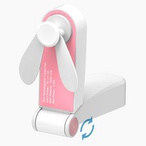 차박에어콘 캠핑용 이동식 가정용 야외에어콘usb 미니 접이식 팬 전기 휴대용 홀드 소형 공기 쿨러 독창성 충전 전기 제품 데스크탑 ventilado, 분홍