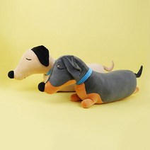 토이웍스 닥스훈트 강아지 애착 인형 85cm 동물쿠션 _ 4501209EA, $ 샌드브라운