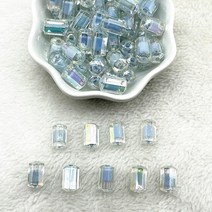 아크릴원통 30pcs 12x7mm 매트투명도AB 색상 아크릴 실린더 비즈 쥬얼리에 대 한 스페이서 DIY 액세서리 만, 16 48