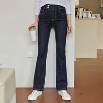 시크폭스 여성용 [여우진]뉴웨이 투버튼데님부츠컷팬츠