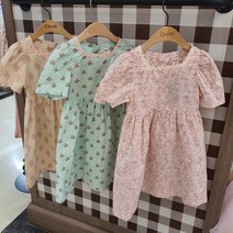 치크 괴정점 시원하고 편한게 입는 왕퍼프 소매 공주원피스 CKOW2242G