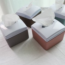 리파인드리빙 호텔감성 가죽 냅킨 케이스, 냅킨케이스(통자)-차콜