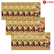 [지노앤코]롯데 아몬드 초코볼 70g 더블초코 초콜릿 간식 무배, 18개