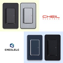 제일전기 디아트 스위치 콘센트 커버 1구 2구 3구 맹커버 통신 화장실 방우 메탈그레이 메탈실버 다크네이비 매트블랙 전등 교체 인테리어, 40.대기전력차단콘센트 2구