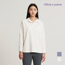 올리비아로렌 아울렛 이월 가을 무지 카라 긴팔티셔츠 VOCALWF8131