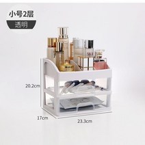 미니선반중 자상자 궤짝 수납 의 놓다 전시함 스몰자 서랍 식 립스틱룩 표면상 테이블 칸 화장품, 투명 미니 사이즈 2층