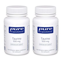퓨어인캡슐레이션 타우린 500mg 캡슐, 60개입, 2개