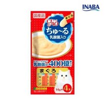 이나바 고양이 챠오츄르 간식, 유산균 참치(231빨강), 4팩