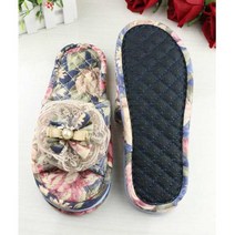 여성용 꽃무늬 거실화 발편한슬리퍼 가벼운실내슬리퍼