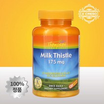 Thompson 톰슨 밀크씨슬 175 mg 식물성 캡슐 120정, .